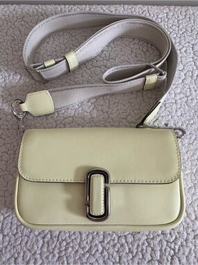 NWOT Marc Jacobs The J Marc Mini Shoulder Bag in Butter Yellow
